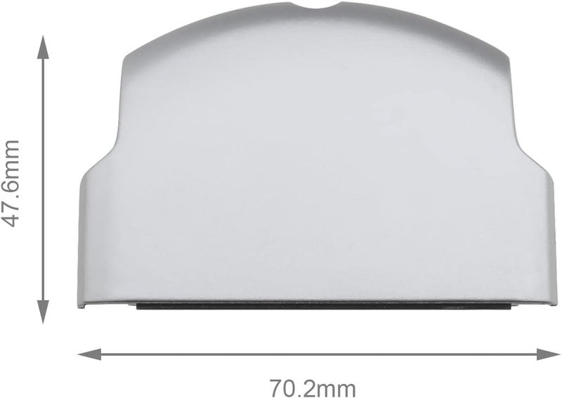 SING F LTD 2PCS Replacement Battery Door Covers Cases Protectors Compatible with Sony PSP 2000 2003 2004 3000 3003 3004 Silver Plastic Console Accessories - Image 4